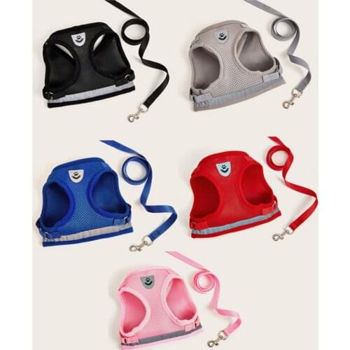 Reflective Dog Harness Adjustable Vest Harness With Soft Padded Pet Vest And Easy Control HandleFor Small Medium Large Dogs