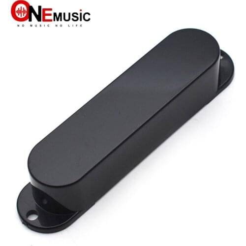 10PCS Smooth Electric Guitar ST Single Coil Pickup Sealed Cover Solid ABS Pickup Cover 82.5x17.8x15.5mm Black