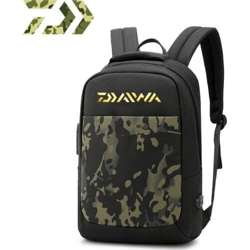 2021 New DAIWA Fishing Bag Waterproof Fishing Lures Reel Bag Straps Fish Fishing Bag Pack Tackle Backpack DAIWA Fishing Bag