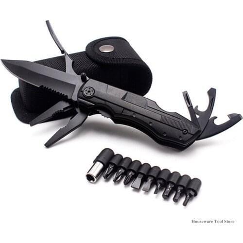 EDC Survival Multitool Folding Pliers Knife Multitools Camping Outdoor Tool
