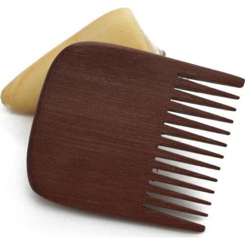 Customize Logo-Red Wood Combs Mini Square Combs Beard Care Combs Wooden Combs