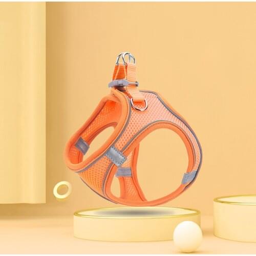 Personalized Reflective Breathable Nylon Pet Chest Harness Comfortable Ultra-Light Design Suitable For Cat Small Dog Accessories