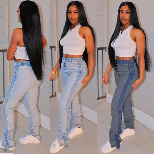 Fashion Denim pants women Fringed Jeans Feminine Little Feet Pants Women Jeans