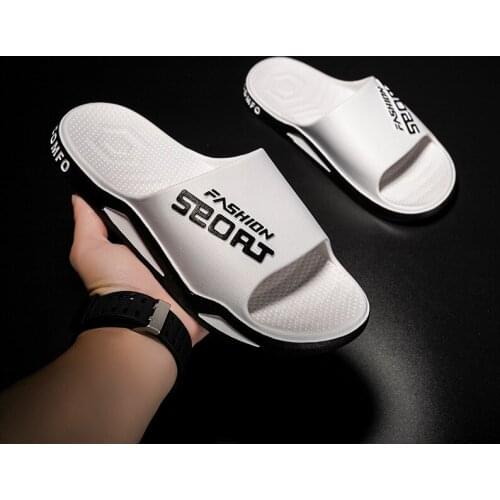 New Men Summer Shower Slippers Outdoor Beach Soft Sandals Non-slip Fashion Male Flip Flops Home Slides Comfort Shoes
