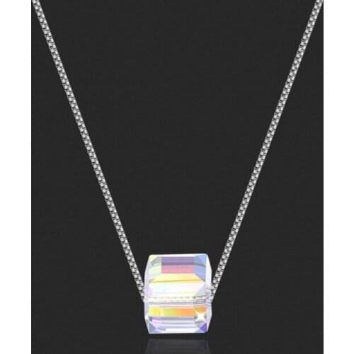 TRACYSWING 2 Colors Real Rose Gold Color Austrian Crystals Sweater pendant necklace for women style #TW132851