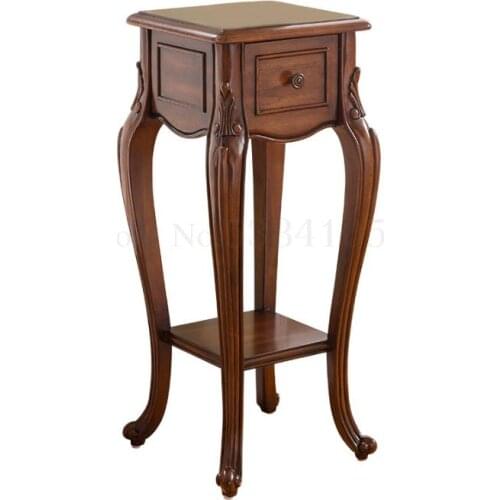 American Flower Frame Solid Wood Living Room Shelf Floor Simple Flower Shelf Indoor Flower Several European High-end Single Hous
