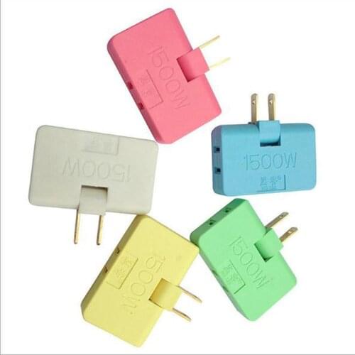 3 Outlet Grounded AC Power 2 Prong Swivel Light Wall Tap Adapter Tools Electrical Plugs For Phone Computer Camera Random 1PCS