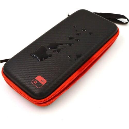 For Nintendo Switch Waterproof Case Storage Bag Game Console Protective Pouch with Lanyard 10 Card Slot NS Accessories Storage