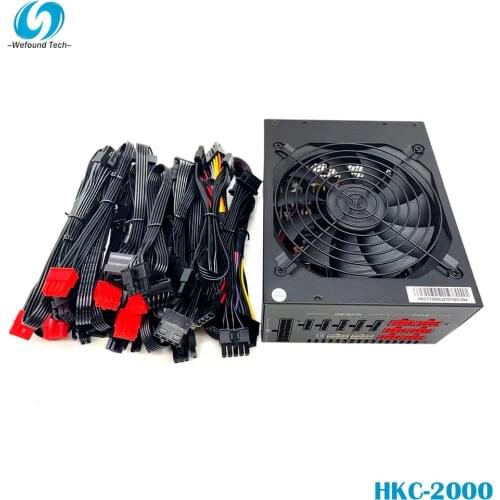 100% Working Desktop Mining Power Supply For HKC HKC-2000 2000W ,Fully Tested