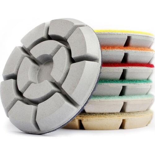 3" 4" 3pcs Diamond Floor Polishing Pads Dry Wet Diamond Grinding Disc For Stone Granite Marble Concrete Renovate Abrasive Tool