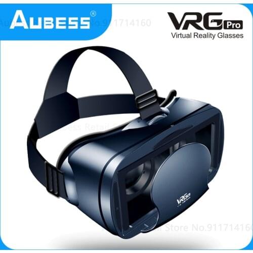 VRG Pro 3D VR Glasses Virtual Reality Full Screen Visual Wide-Angle VR Glasses For 5 To 7 Inch Smartphone Eyeglasses Devices Hot