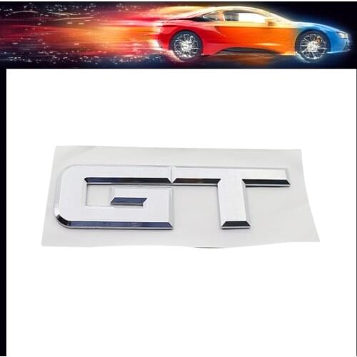 3D Premium ABS GT car Hood Fender trunk Rear Bonnet Decal Emblem Badge Sticker for GT 15 Focus Mondeo EcoBost 5.0 L V8 Mustang