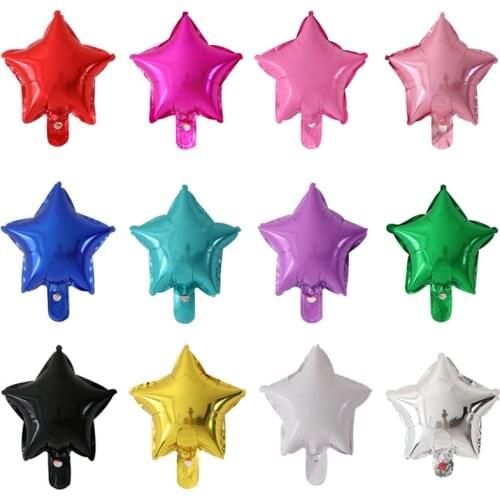 50pcs 10inch Star Balloons Five-Point Heart Balloon Wedding Birthday Party Decoratio Supplies Baby Girl Boy Inflatable Globos