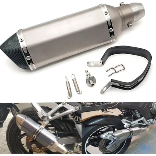 51MM Universal Motorcycle modified exhaust pipe muffler Exhaust System For Ducati MONSTER M400 M600 Honda cb400 CB919 CB190R