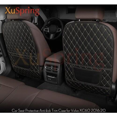 Car Rear Seat Anti-kick Mat Pad Cover Case Cushion Stickers Car-styling 3pcs/set for Volvo XC60 2016-2021