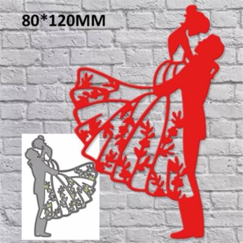Metal cutting dies cut die mold Lovers wedding photos Scrapbook paper craft knife mould blade punch stencils dies