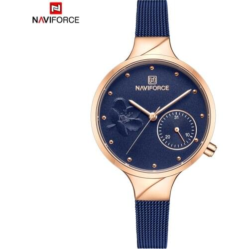 Women Watches NAVIFORCE Top Brand Luxury Fashion Female Quartz Wrist Watch Ladies Waterproof Date Clock Girl Relogio Feminino