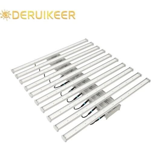 Deruikeer Led Grow Light 10bars 800W Samsung LM561c Full Spectrum 660nm Sunlike White Red High PPFD For Veg Flower Greenhouse