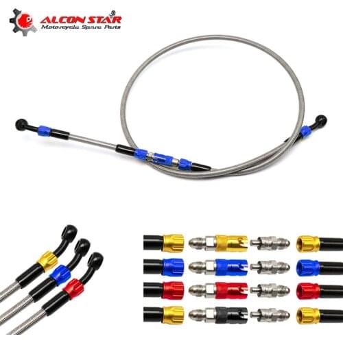 Alonstar- Motorcycle Disc Brake Oil Pipe AN3 Hose Line Tube Caliper Quick Remove Cover Connector Cable For Yamaha For Kawasaki