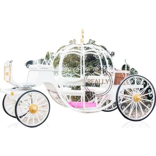 European Royal Family Horse Carriage Mini Princess Carriage With Basket Customized Color Seats Sightseeing Car