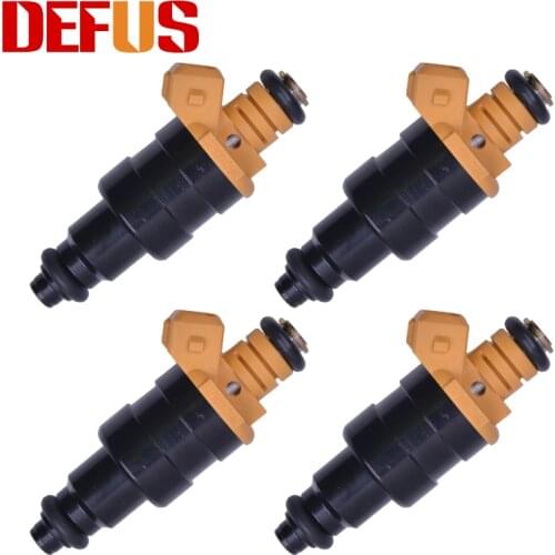 DEFUS OE 037906031A E Bico 4pcs Fuel Injector Nozzle For Golf Glx 2.0 8V Injection Petrol Gasoline High Performence With 2 Holes