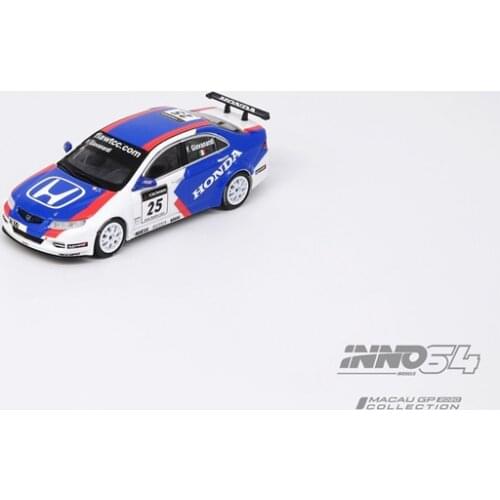 INNO64 1:64 HONDA ACCORD Euro-R (CL7) #25 JAS MOTORSPORT Diecast Model Car