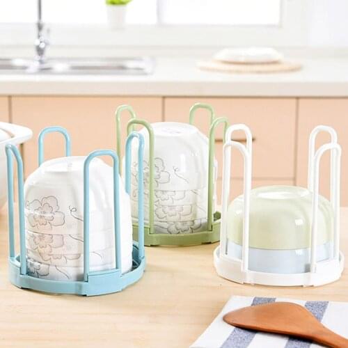 Kitchen Drain Bowl Rack Creative Stacked Rice Bowl Storage Rack Foldable Plastic Storage Dish Rack Drain Rack