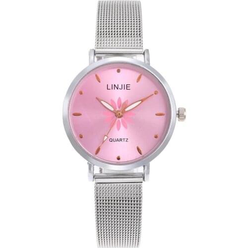 Fashion printing net belt watch exquisite small scale Quartz Bracelet womens wrist watch