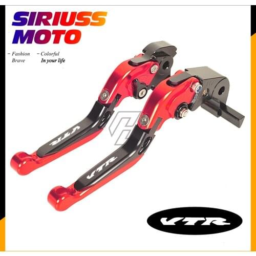 CNC Motorcycle Foldable Lever Motocross Brake Clutch Levers Case for Honda VTR1000F / FIRESTORM VTR 1000 F 1998-2005