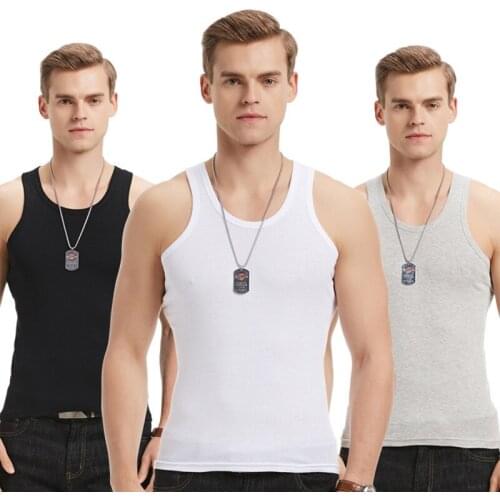 Mens Vest Pure Cotton Slim Fit Sports Solid Color Sweatshirt Men Cycling Windbreaker Undershirt Cycling 2021