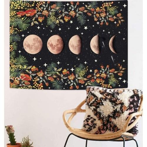 Starry sky sun moon mandala tapestry wall hanging celestial tapestry hippie tapestry home decoration tapestryLG814-6