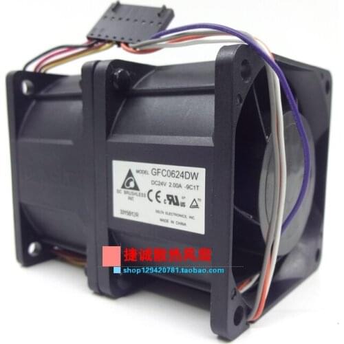 New original GFC0624DW 24V 2.00A 6CM cm inverter fan dual motor
