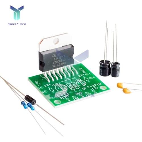 TDA7297 Amplifier Board module Spare Parts DC 12v 2.0 Dual Audio Encoding 15w Electronic Diy Kit Speaker Audio Amplificador