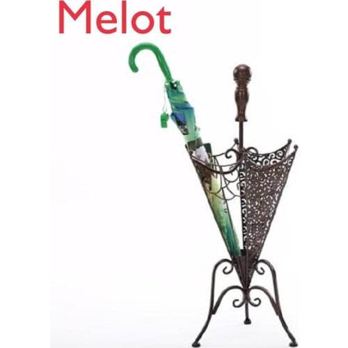 Umbrella Stand Hotel Lobby European Style Domestic Umbrella Stand Personalized Creative Umbrella Storage Shelf Umbrella Bucket