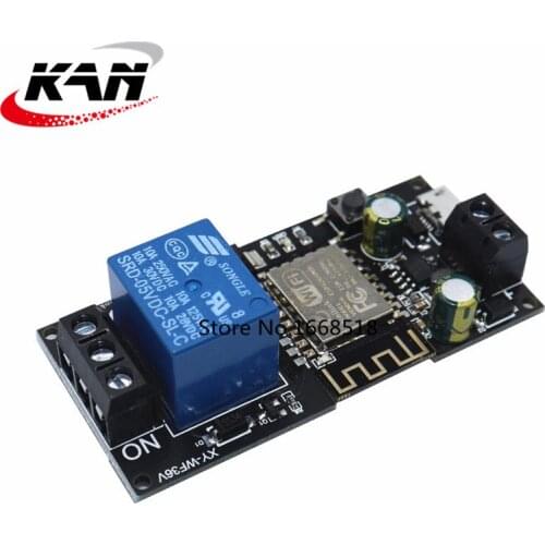 Sinilink WIFI mobile phone remote control relay module DC6V~36V smart home phone APP ESP-12F XY-WF36V