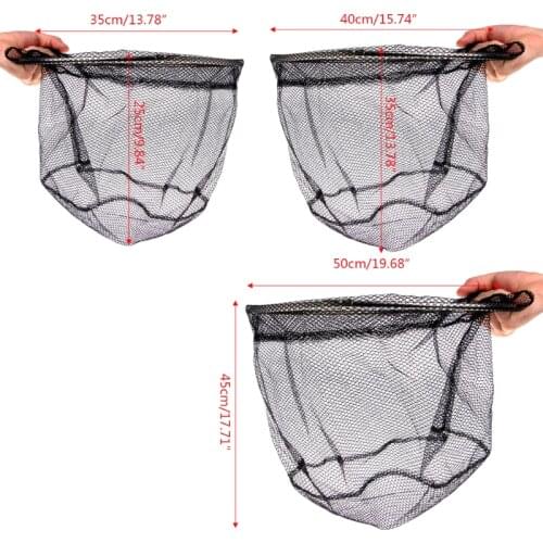 Stainless Steel Frame Fishing Folding Net Brail Head Round Mesh Accessories New 448D