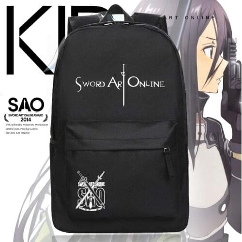 Sword Art Online Cosplay Backpack Anime SAO Nylon School Bag Unisex