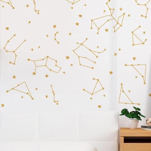 Star Constellation Removable Wall Sticker Living Room Ceiling Background Decal Home Decoration Stickers & Posters Wall Stickers