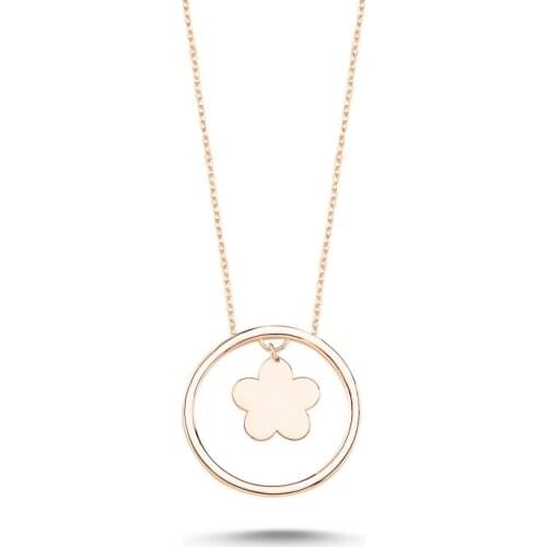 Silverlina Silver Sterling Daisy Necklace