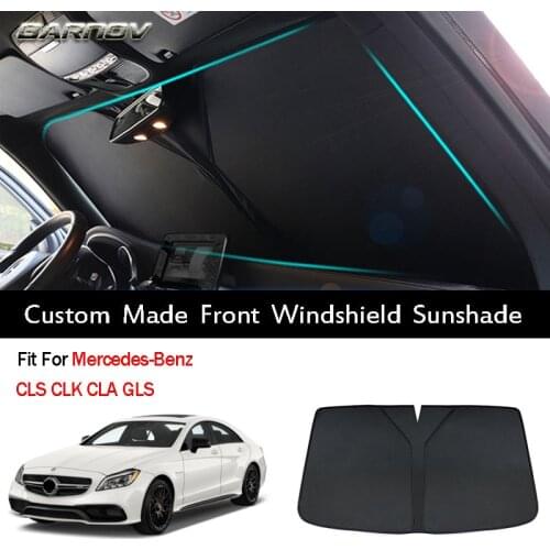 Car Special Front Windshield Sunshade Double Insulation Custom Made Fit For Mercedes-benz CLS GLS CLK GLB Viano