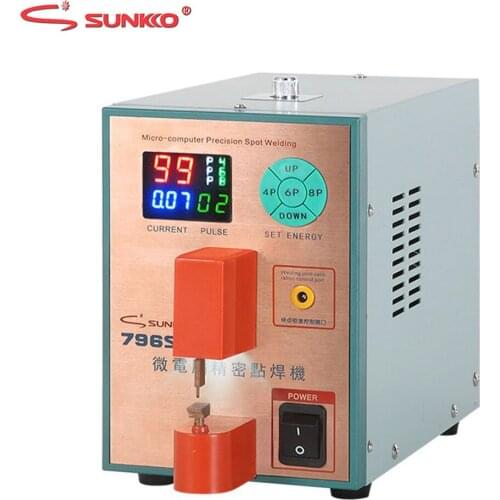 SUNKKO 796SD Spot Welder Intelligent Precision Pulse Spot Welding Machine For Metal Stainless Steel Iron-nickel Butt Welding
