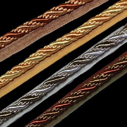 Top Grade free shipping decoration rope laciness flyspun curtain accessories sofa cushion bordered trimming 12 meters per lot