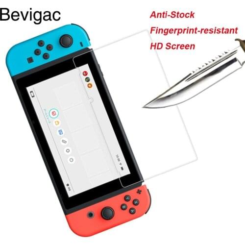 Bevigac Premium Tempered Glass Screen Protector Protective Guard Film for Nintendo Nintend Switch NS Console Controller Gadgets