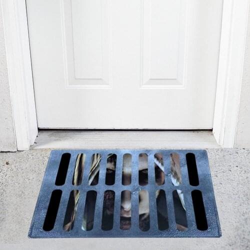 Funny Halloween Doormat Horror Entrance Footpad Home Hallway Decoration Non Slip Carpet Floor Rug for Bathroom Kitchen