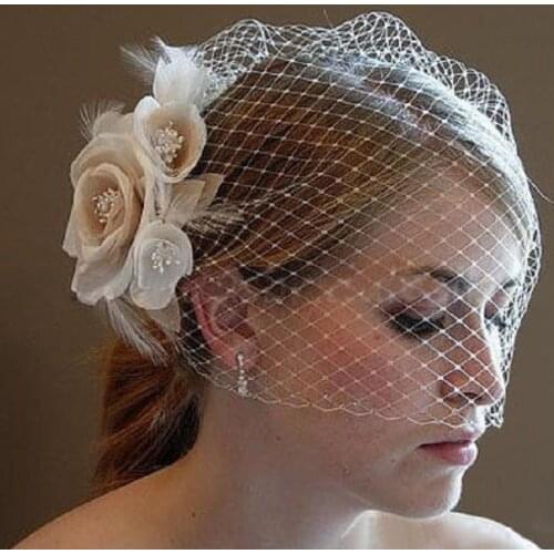 Ladies Wedding Hats and Fascinators Handmade Flowers Headdress With Comb Bridal Hair Accessories