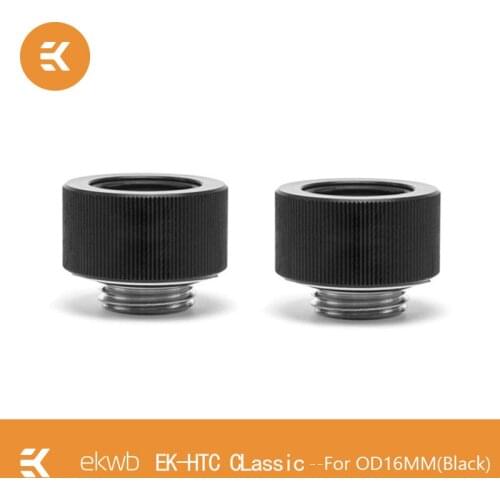 2PCS EK-HTC Classic OD16mm Hard Tubing Acrylic and PETG Compression Fittings G1/4 secure option for custom loop liquid cooling