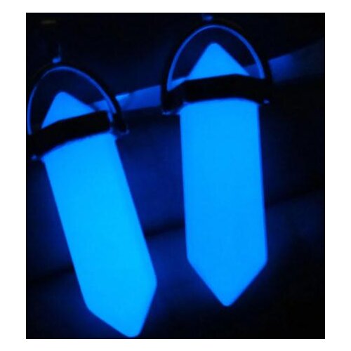 2020 new Natural stone Glow in the Dark Luminous Quartz Crystal Turquoises Pendant for diy Jewelry making necklace Accessories