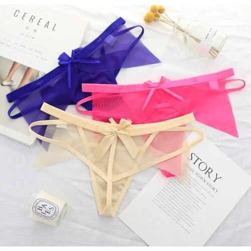 3pcs Lot Sexy Women Lace Underpants Briefs G Strings Thongs Cotton Panties Underwear Calcinha