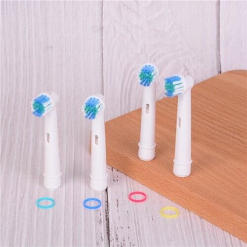 4pcs Electric Toothbrush Heads Replacement for Oral B SB-17A Soft Brush