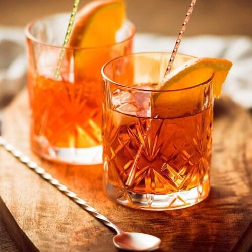 Cocktail Spoon Bar Stirring Spoon Long Handle Stainless Steel Spiral Pattern Cocktail Mixing Shaker Spoon 4 Pieces